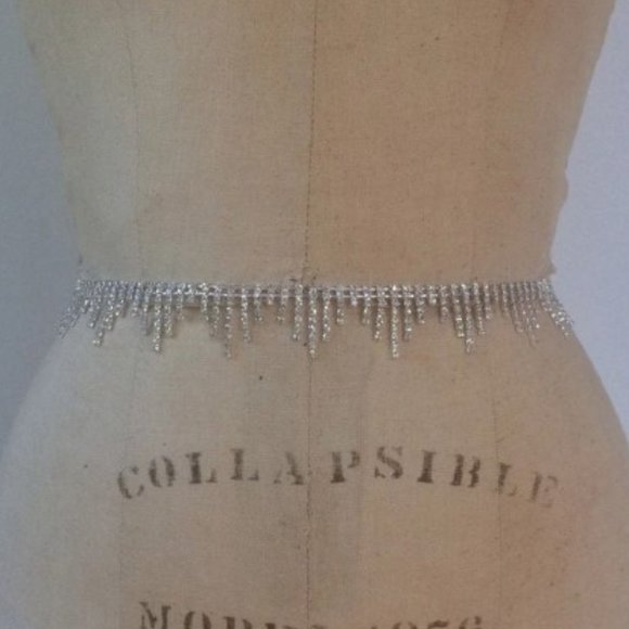 {Etsy} Art Deco Crystal Bridal Belt Sash - Picture 1 of 6